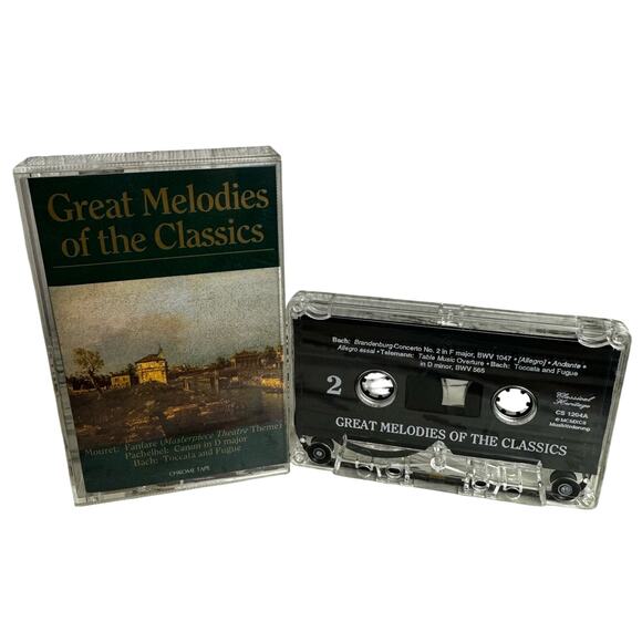 Great Melodies of the Classics Cassette Tape Vintage Mouret Bach Handel Vivaldi - Picture 1 of 6